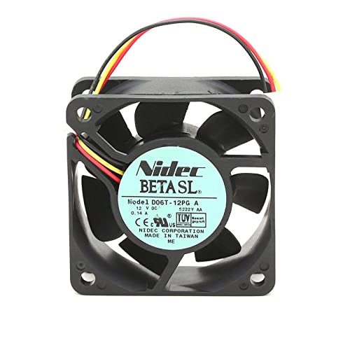PGSA2Z Nidec D06T-12PG DC 12V 0.14A 4000RPM 60x60x25 mm Air cooling fan