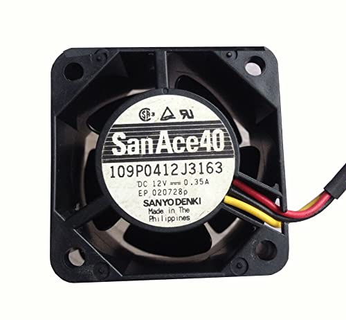 PGSA2Z 109P0412J3163 DC 12V 0.35AMP 1100RPM 40x40x28 mm Air cooling fan