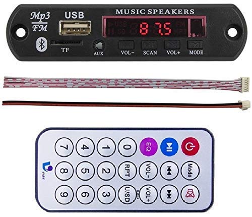 PGSA2Z® Bluetooth FM USB AUX Card MP3 Stereo Audio Player Decoder Module Kit with Remote for Audio