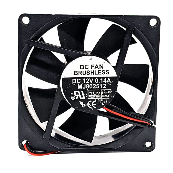 PGS A2Z MJ802512 Size 80*80*25mm DC12V 0.14 1900 RPM Brushless Air Cooling Fan