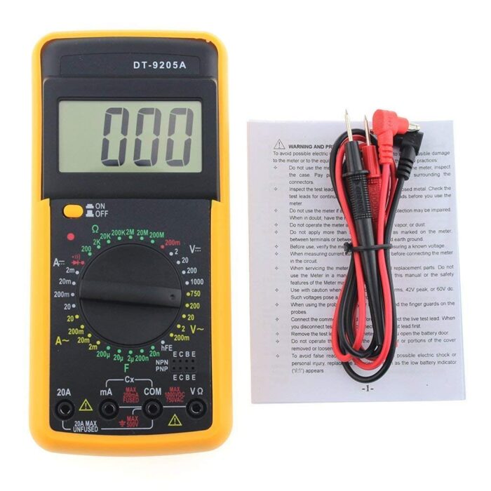 PGSA2Z Digital Multimeter Capacitance Multi Meter with Probes