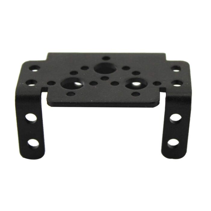 PGSA2Z Steering Digital Servo Short U-Shaped Bracket for RC Robot DIY, Robot Clamp Robotic Arm Claw Mounted Tool (Black)
