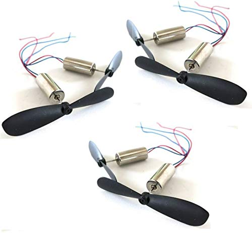 pgsa2z® Coreless Motor Dc 3.7v-7.2v 65000rpm 7mm X 16mm Micro Brush Motor With 4 Helicopter Propellers For Quadcopter Drone Model Fpv Diy.- Multi Color