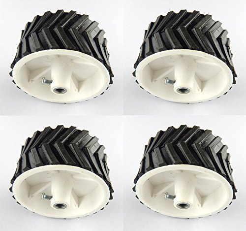 PGSA2Z 7cm x 4cm Robot Wheel With 12V 100 RPM DC Geared Motor (Pack of 4)