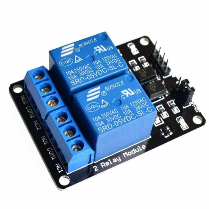 PGSA2Z 12V Dual Channel Relay Module (with Light Coupling)