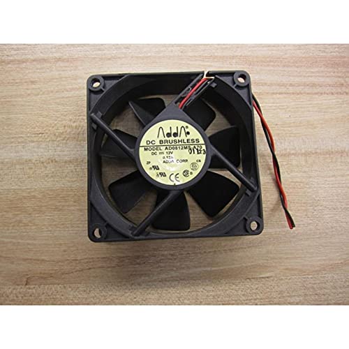 ADDA AD0812MS-A70 12 Volts 0.12A 2 wires cooling fan (Black)