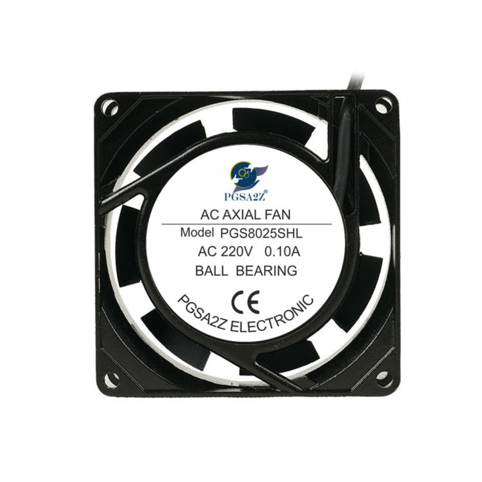 110V 220V 80mm AC Axial Cooling Fan – 80×80×25mm, 5060Hz, 2600 RPM, Low Noise