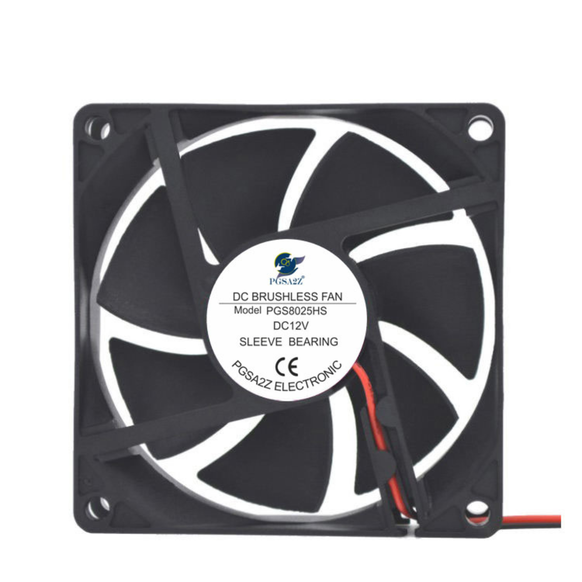 80mm DC Brushless Cooling Fan for PC, Server & Air Purifier – 5V 12V 24V
