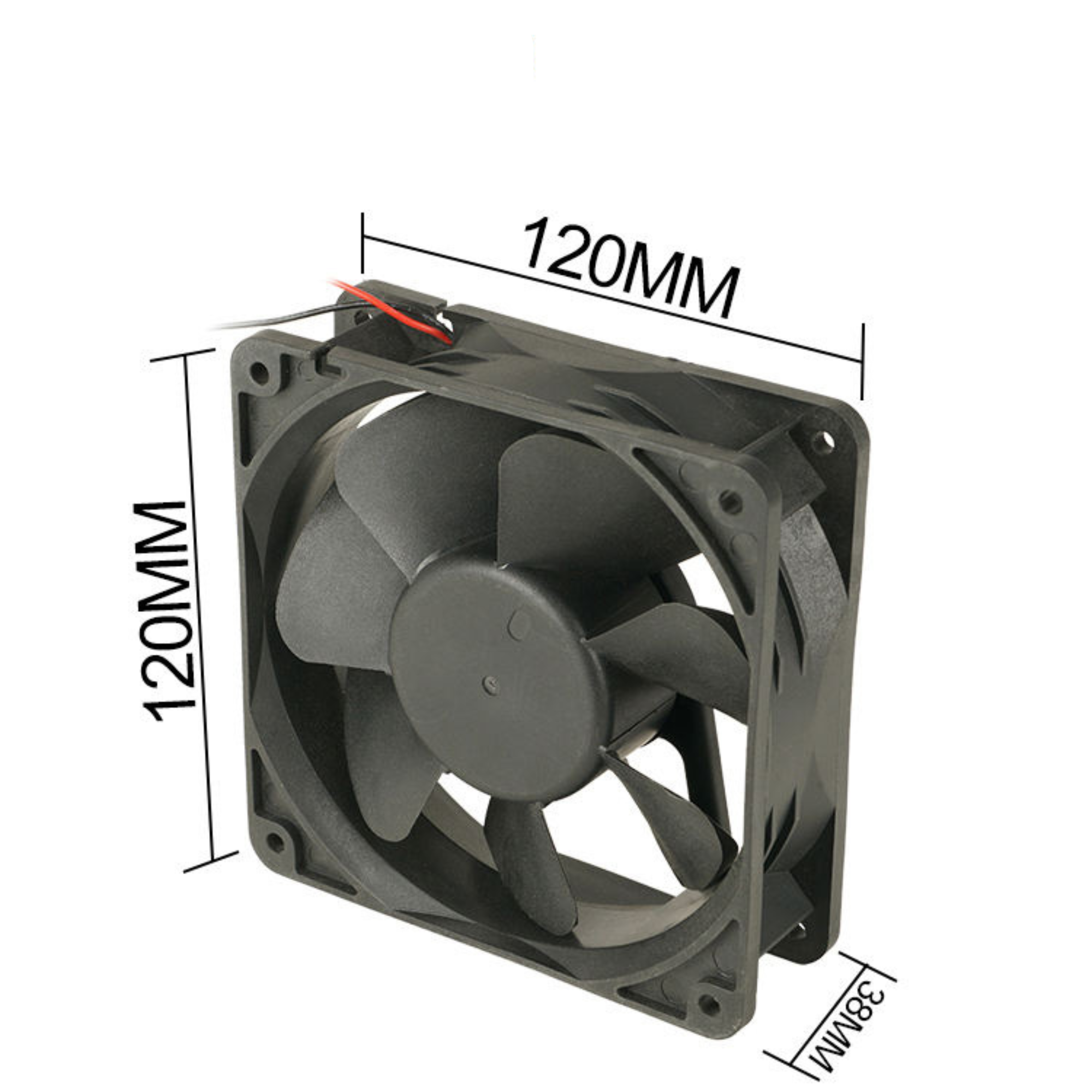 12V 120mm DC Brushless Cooling Fan – Low Noise, Long Life, Axial Flow for Welding Machine - Image 3