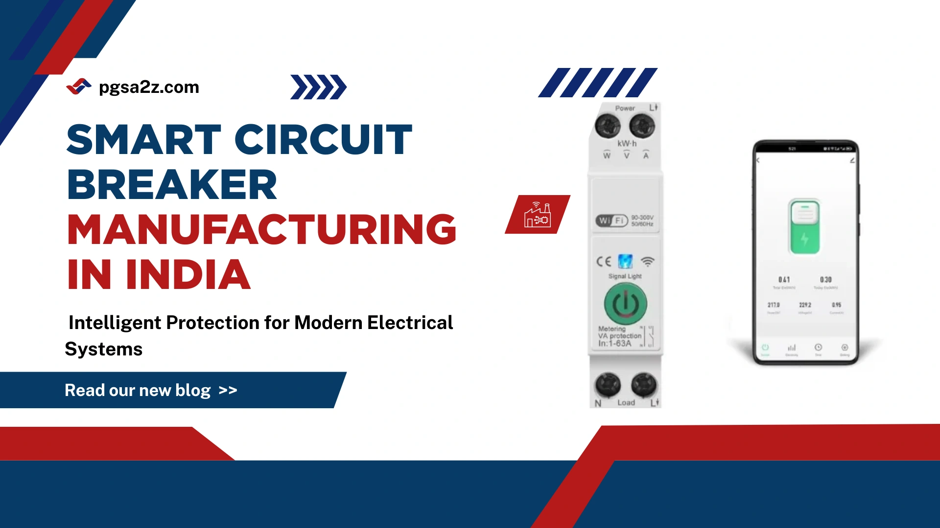 Smart Circuit Breaker Manufacturer in India – Voltage and Leakage Protection Device