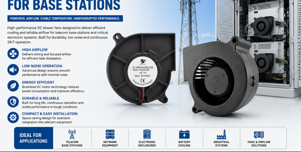 DC Blower Fan for Base Stations